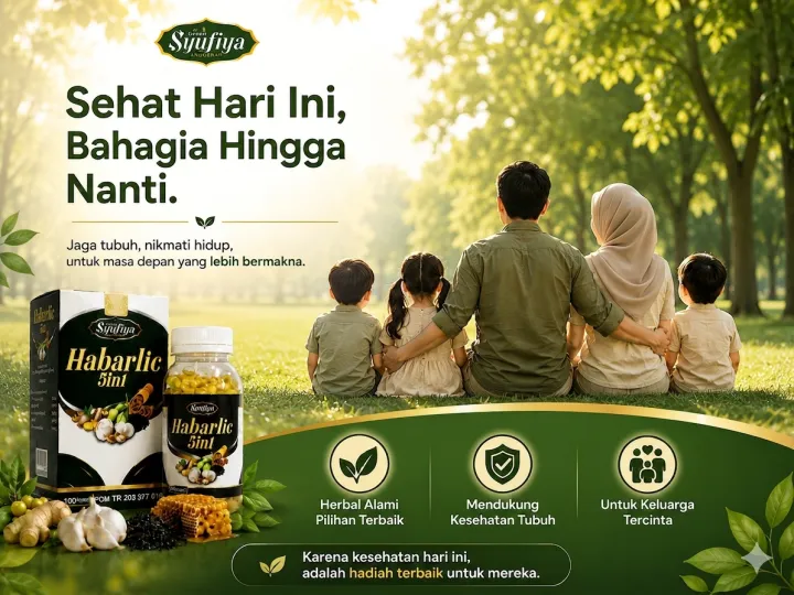 Sehat hari ini, bahagia hingga nanti — Habarlic 5in1, herbal alami untuk keluarga tercinta